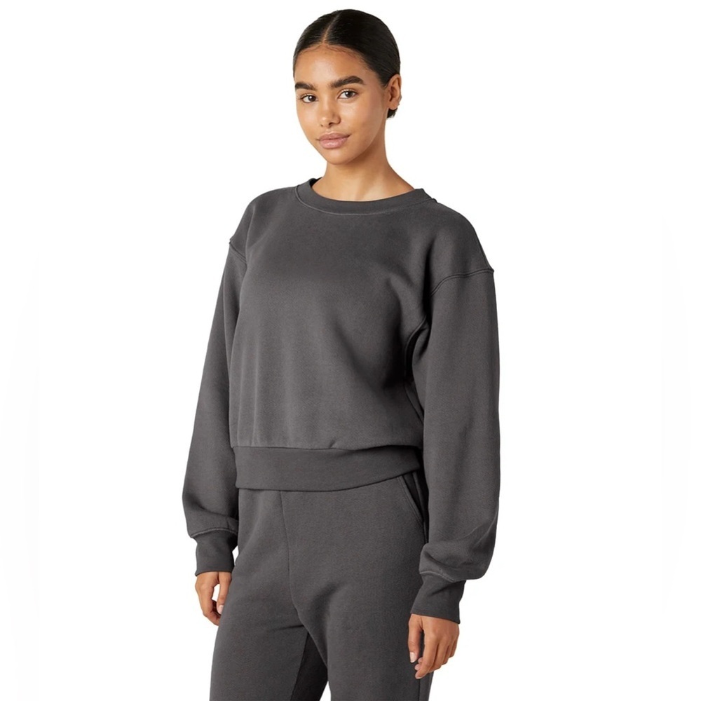 Beyond Yoga WFH Fleece Cropped Crew Sweatshirt